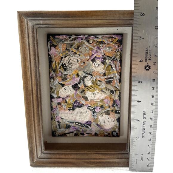 G. Rappaport W. Framed Mixed Media Art – “A Song in My Art” 2022 - Picture 4 of 6